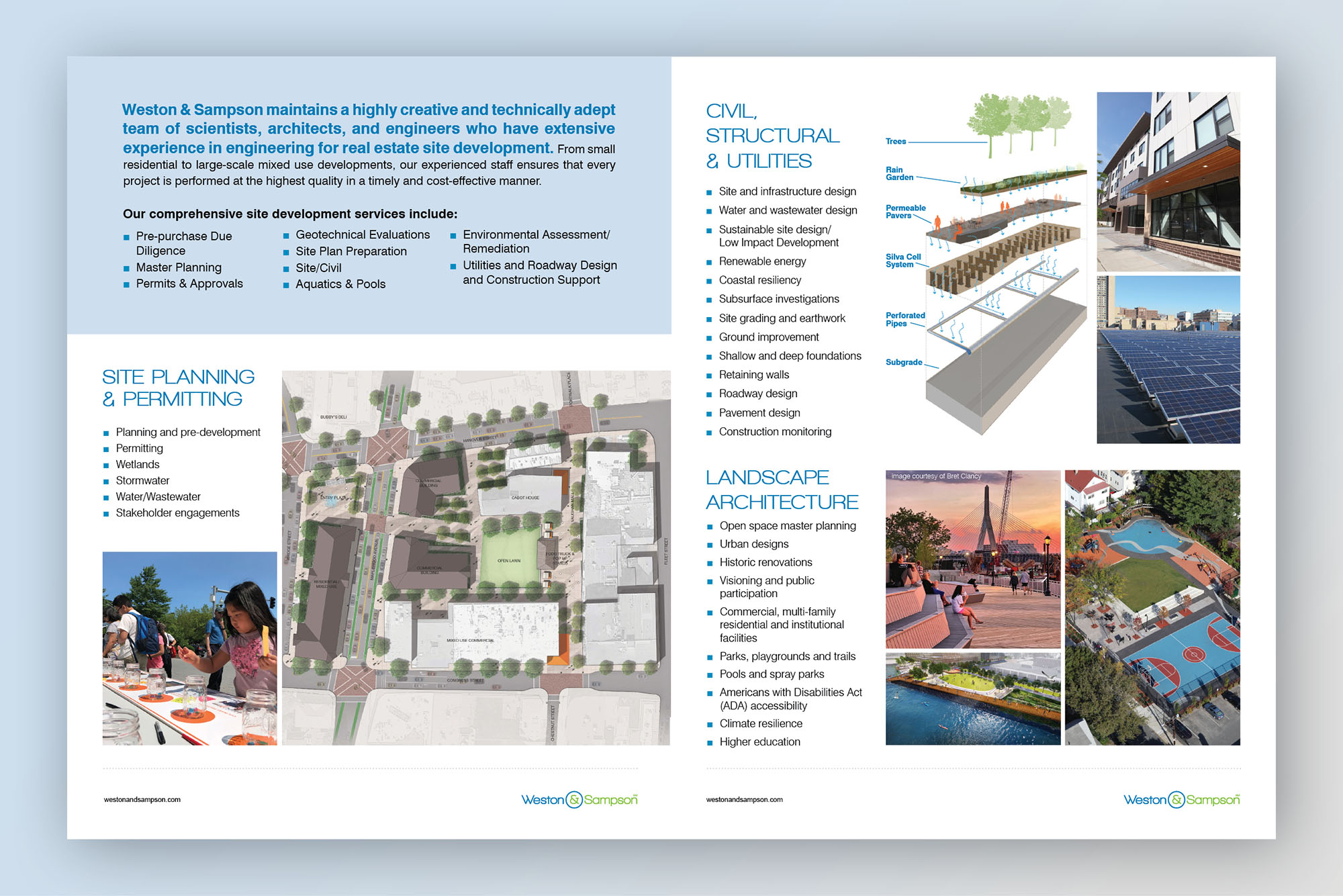 A brochure design.